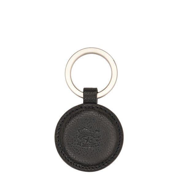 Duccio | Porte clefs pour homme en cuir vintage couleur noir