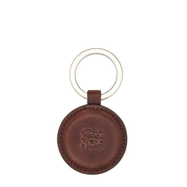 Duccio | Porte clefs pour homme en cuir vintage couleur cafè