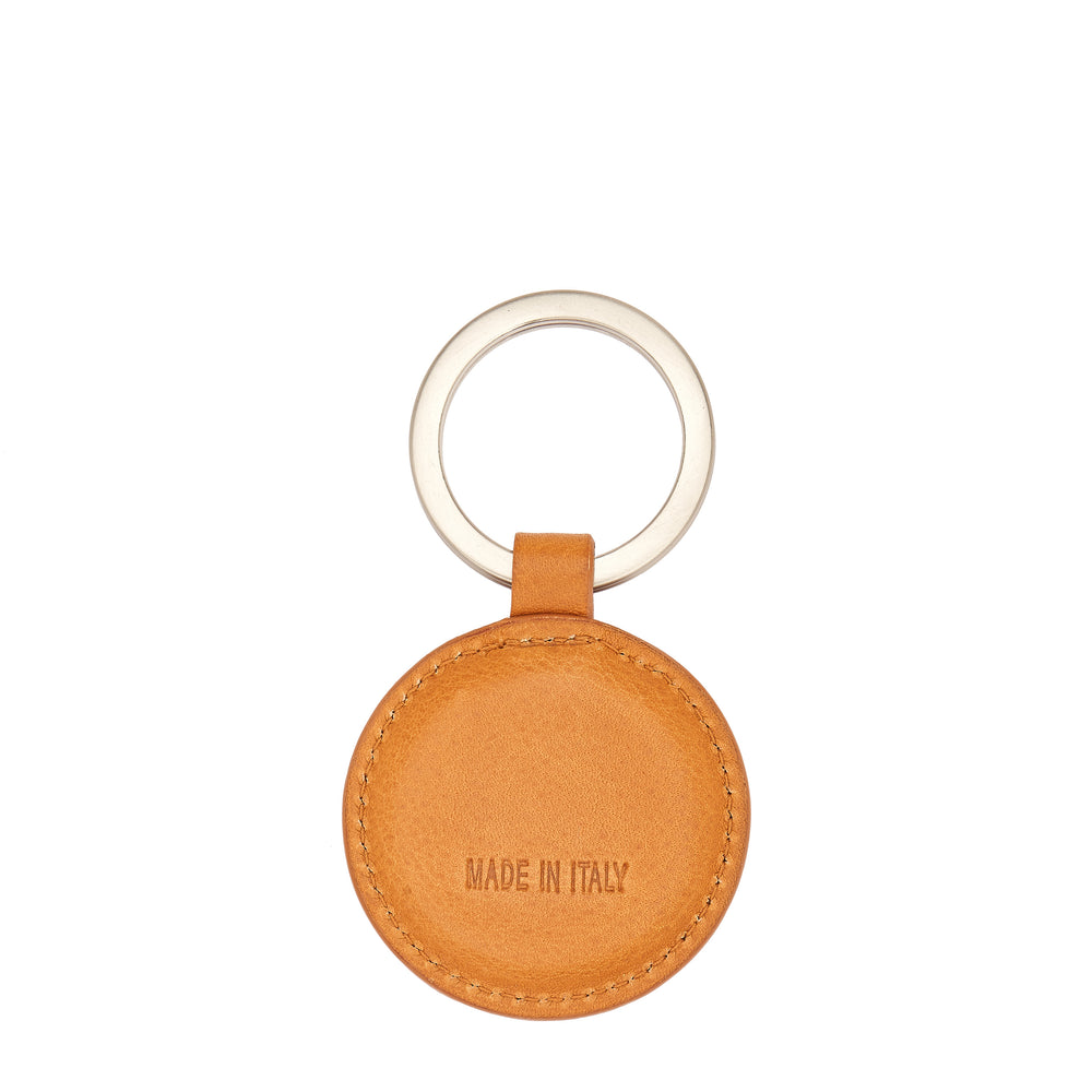 Duccio | Porte clefs pour homme en cuir vintage couleur naturel