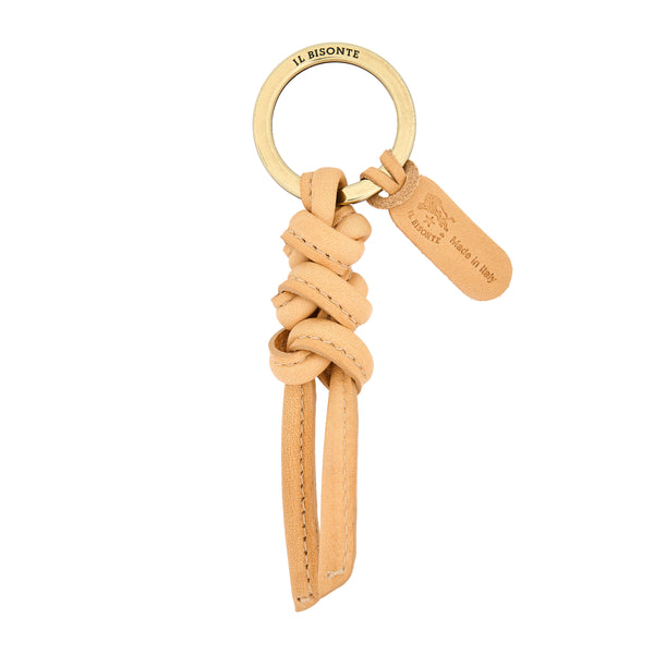 Snodo | Women's keyring in vintage leather color natural