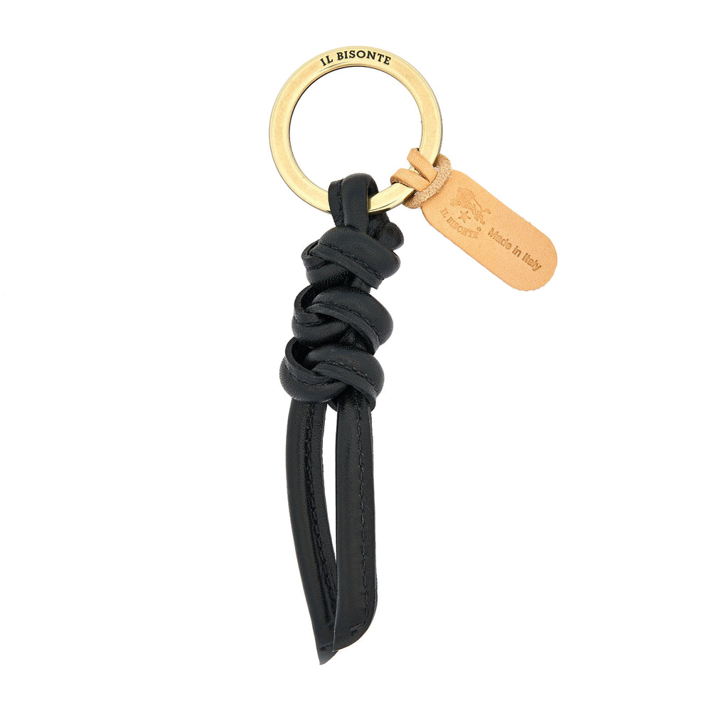 Snodo | Porta chiavi da donna in pelle colore nero
