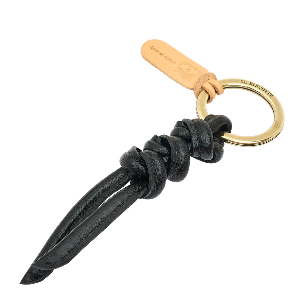 Snodo | Porta chiavi da donna in pelle colore nero