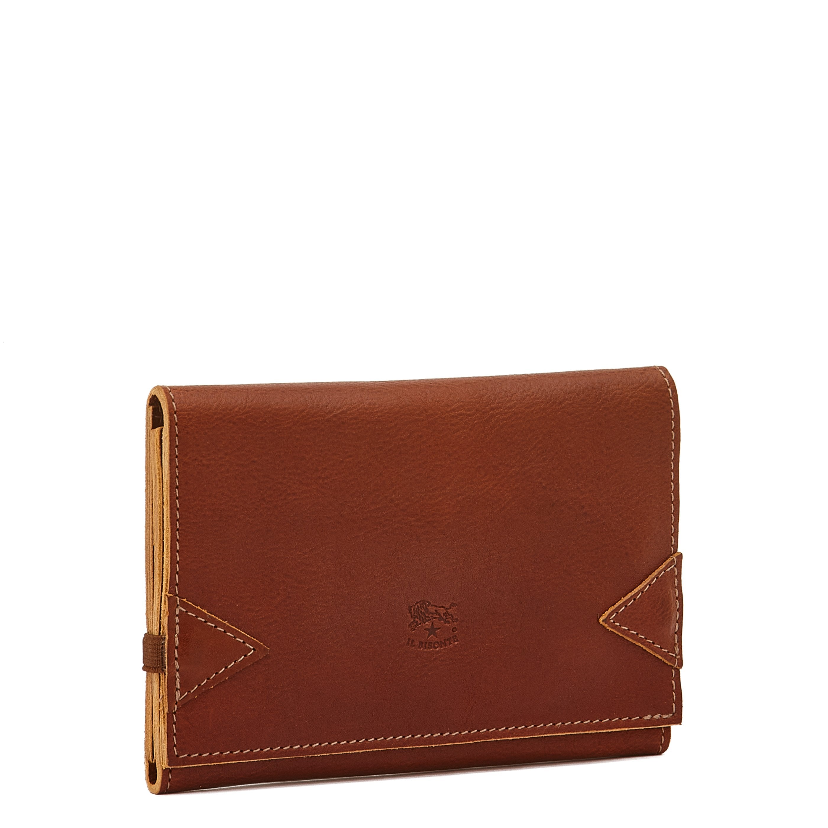 Il Bisonte Men's Elastic Band Trifold Wallet