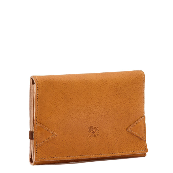 Wallet in vintage leather color natural