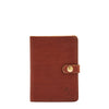 Women's wallet in vintage leather color sepia