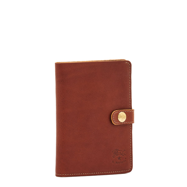 Women's wallet in vintage leather color sepia