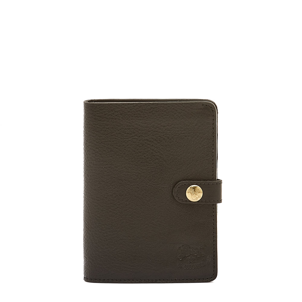 Women's wallet in calf leather color black