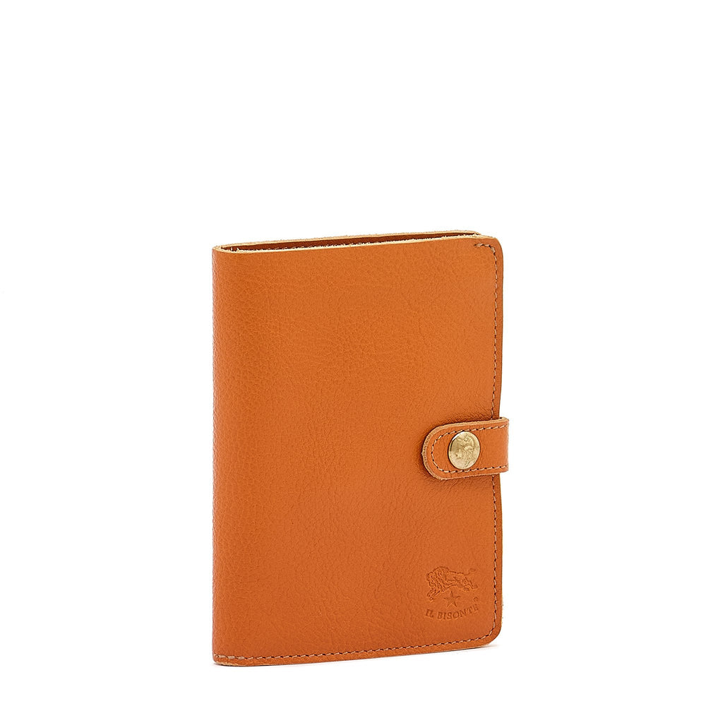 Women's wallet in leather color caramel