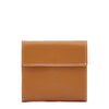 Wallet in leather color gianduja