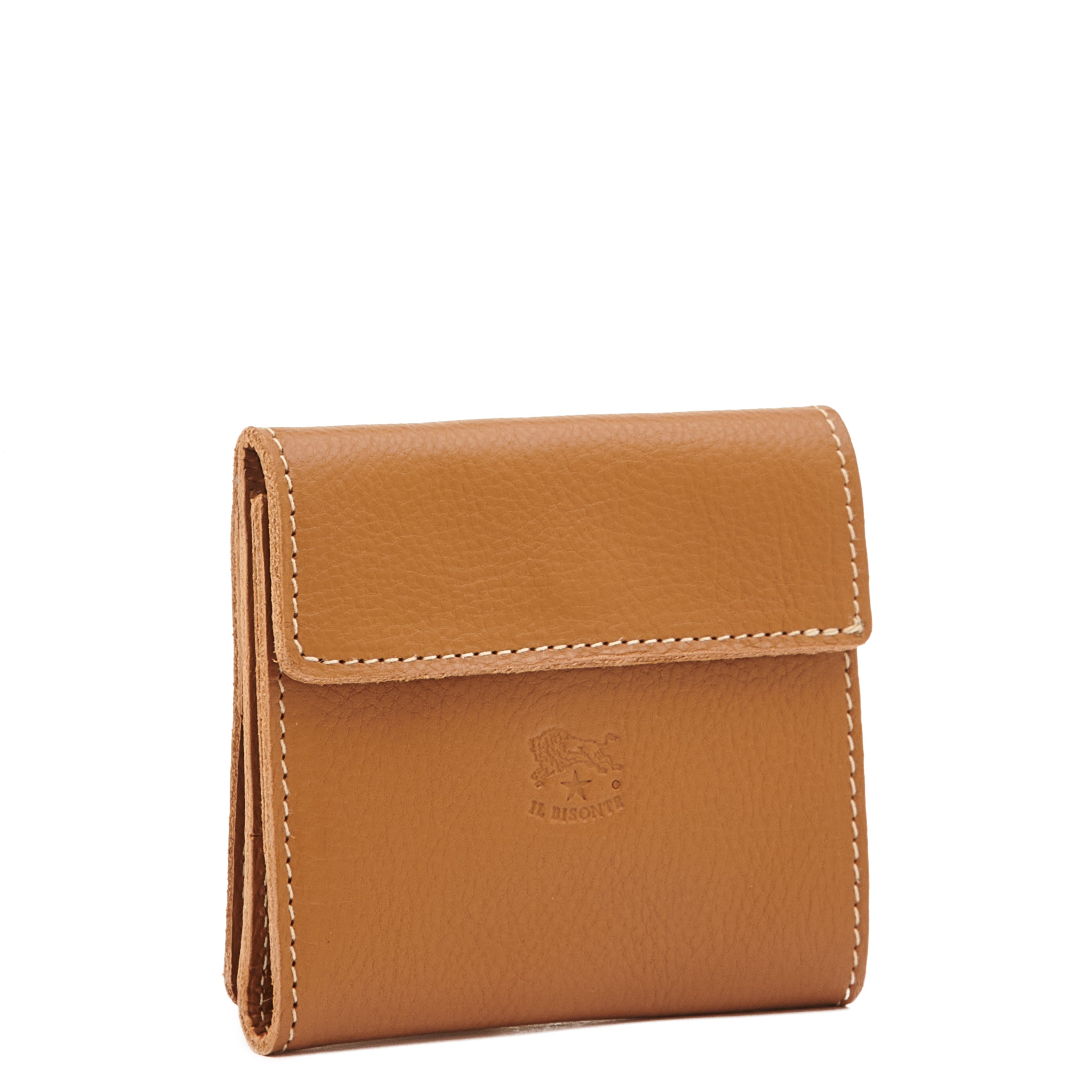 Wallet in leather color gianduja