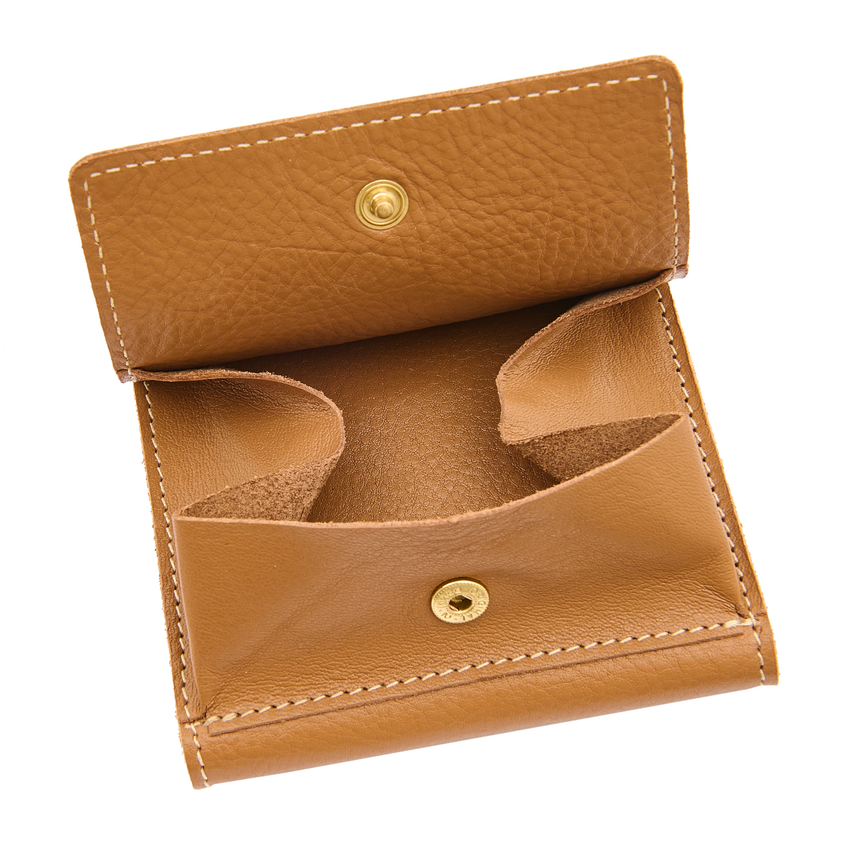 Wallet in leather color gianduja