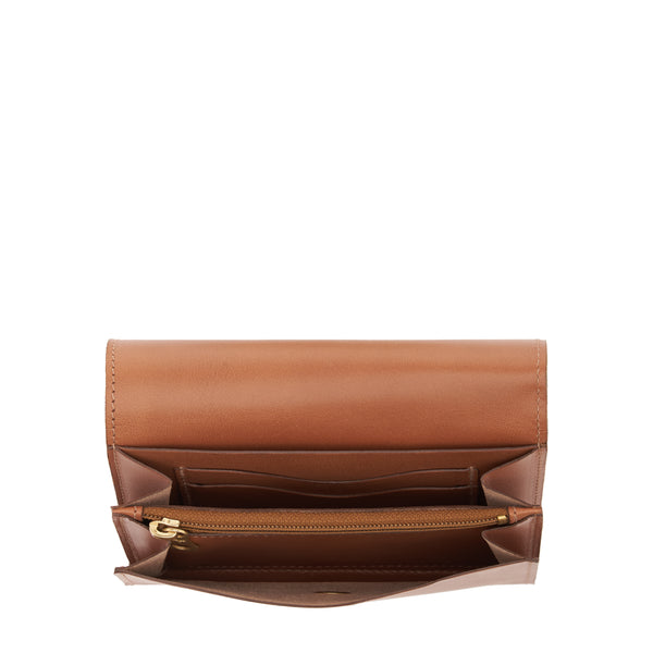 Alberese | Wallet in leather color chocolate