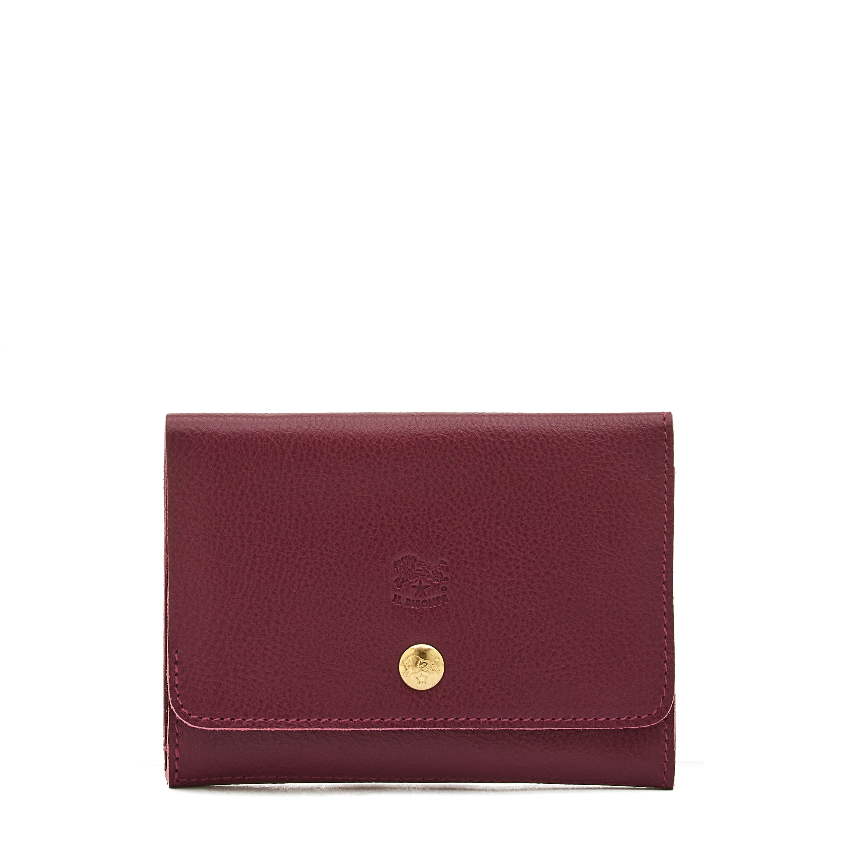 Alberese | Wallet in leather color black cherry