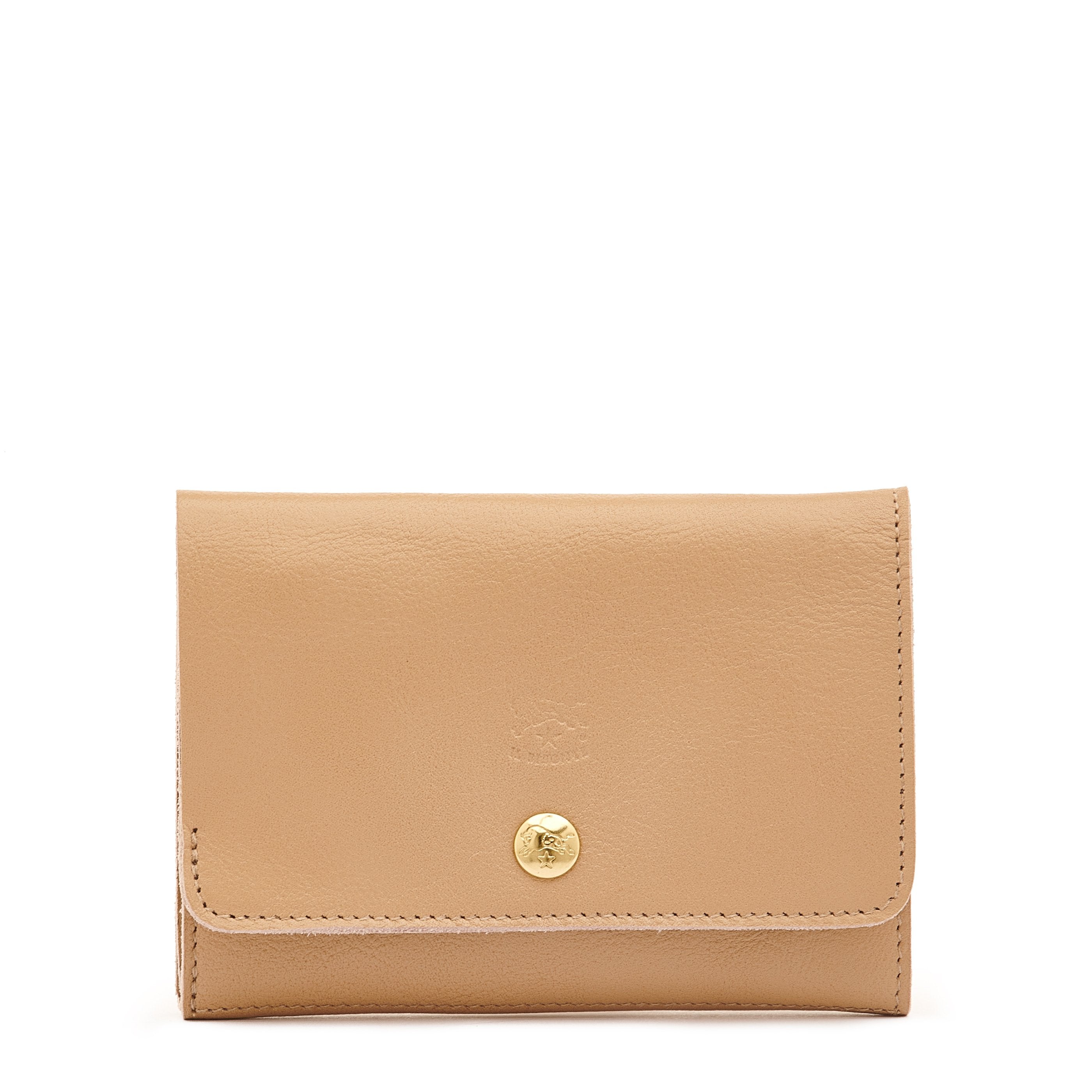 Alberese | Wallet in leather color caffelatte