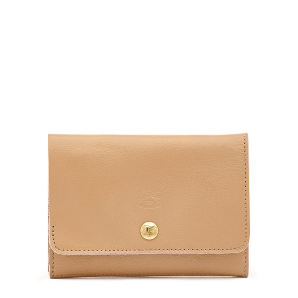 Alberese | Wallet in leather color caffelatte
