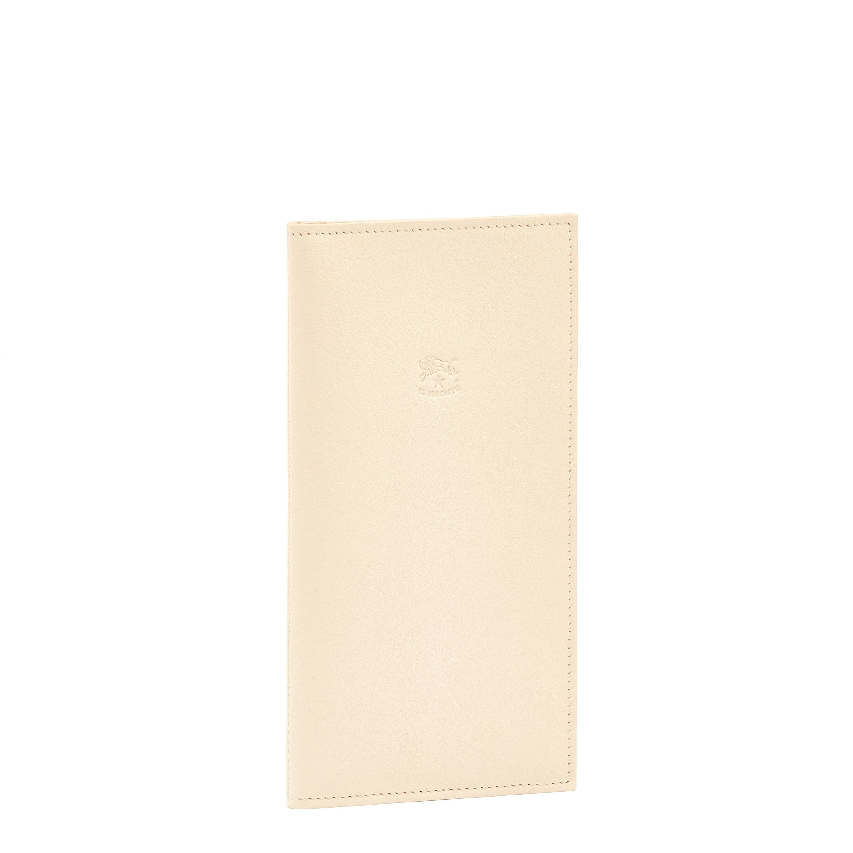 Wallet in leather color milk