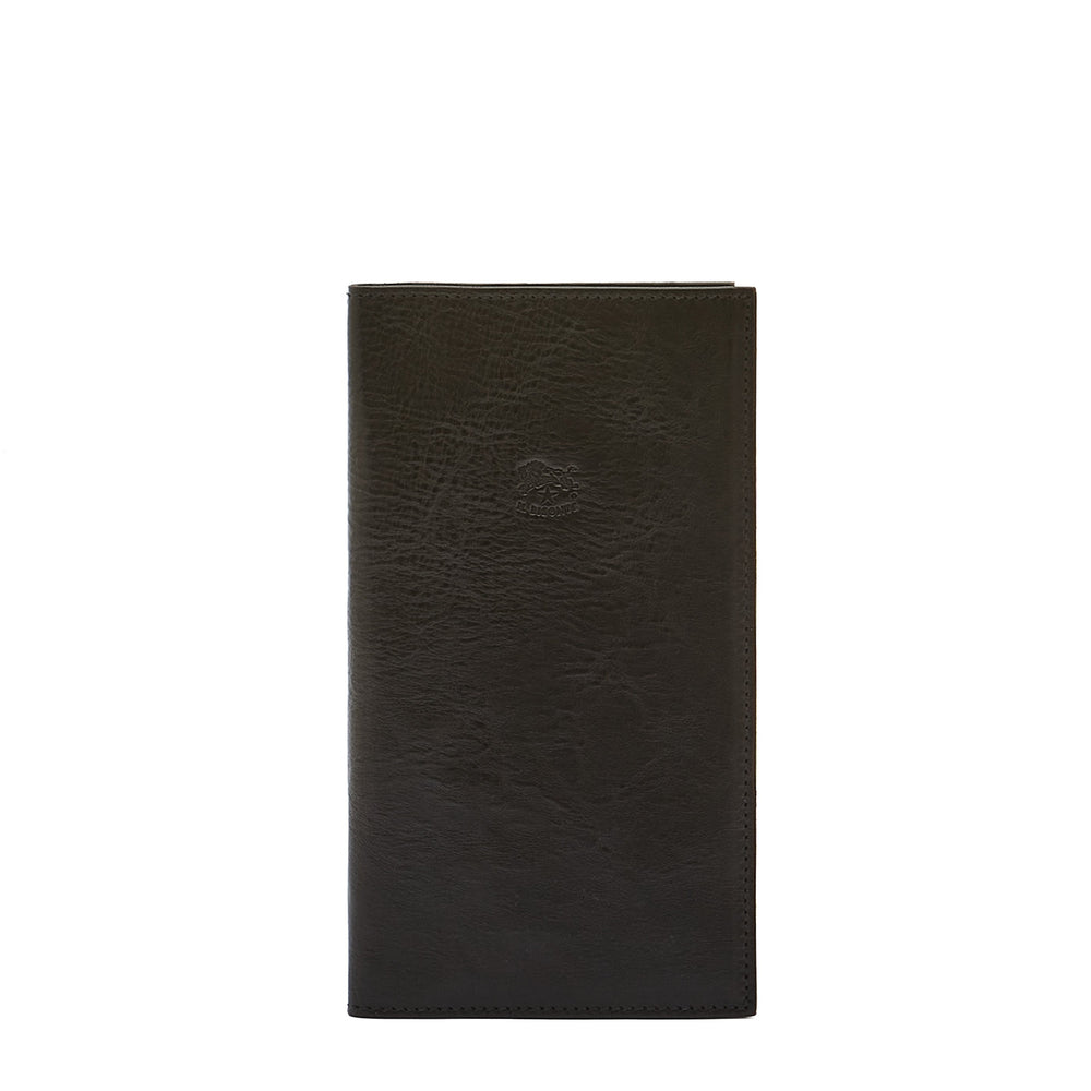 Portefeuille en cuir couleur noir