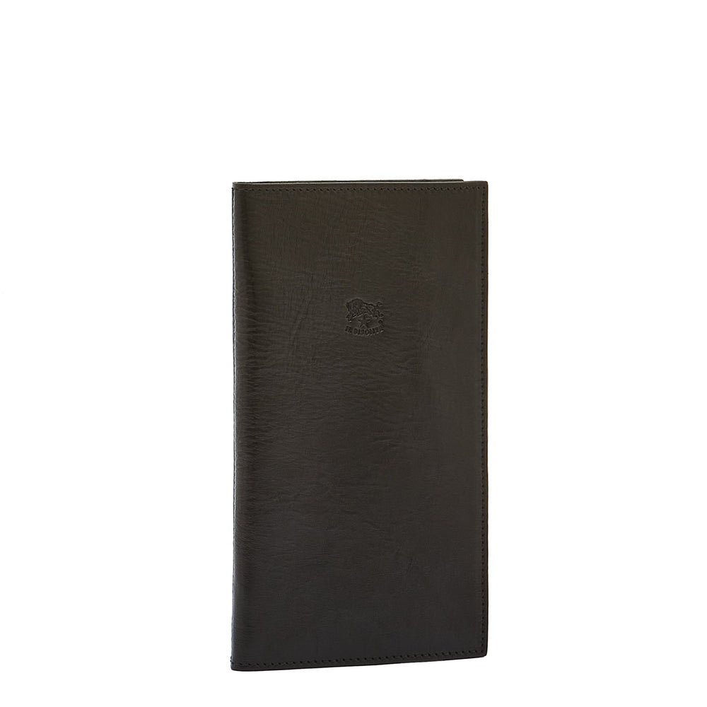 Portefeuille en cuir couleur noir