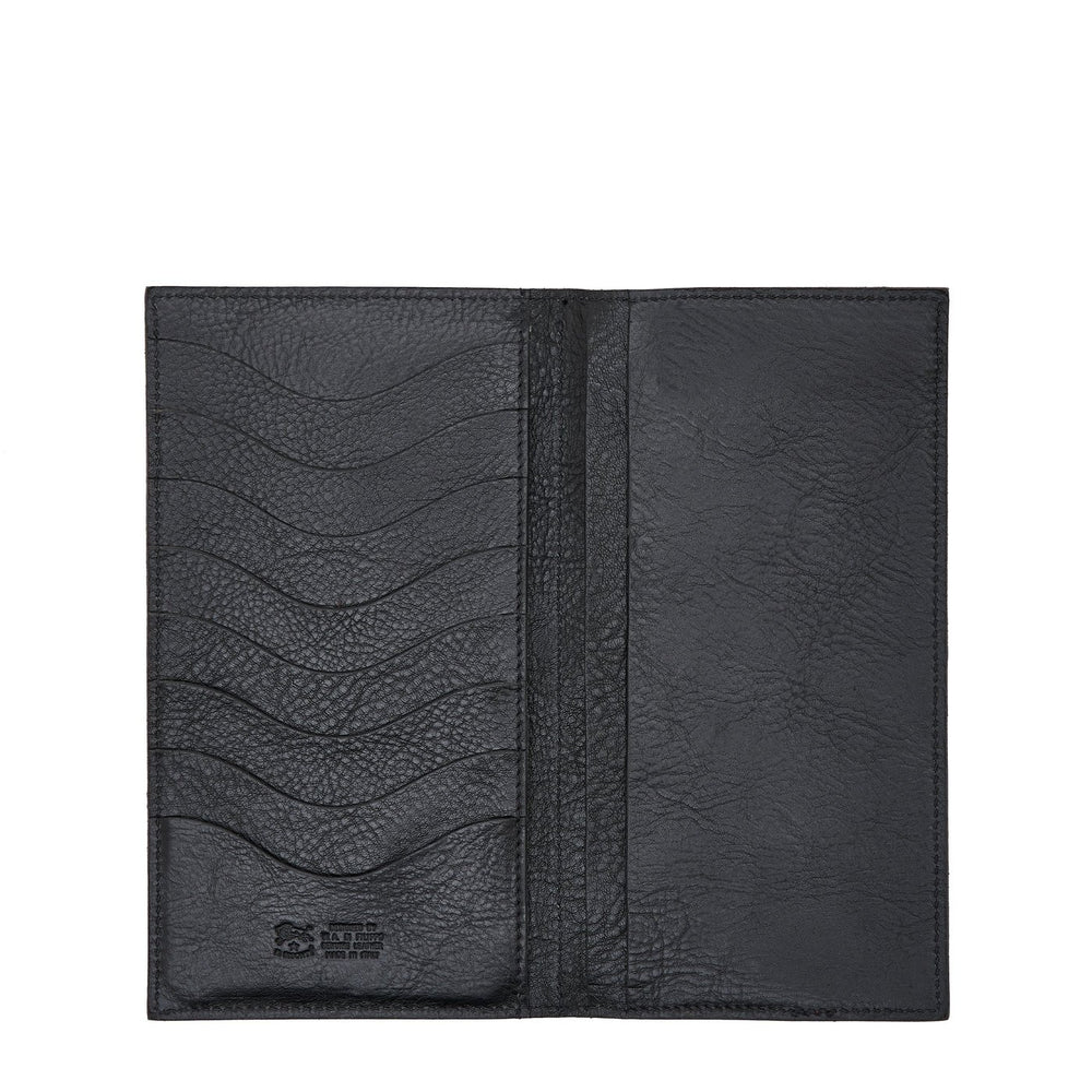 Portefeuille en cuir couleur noir