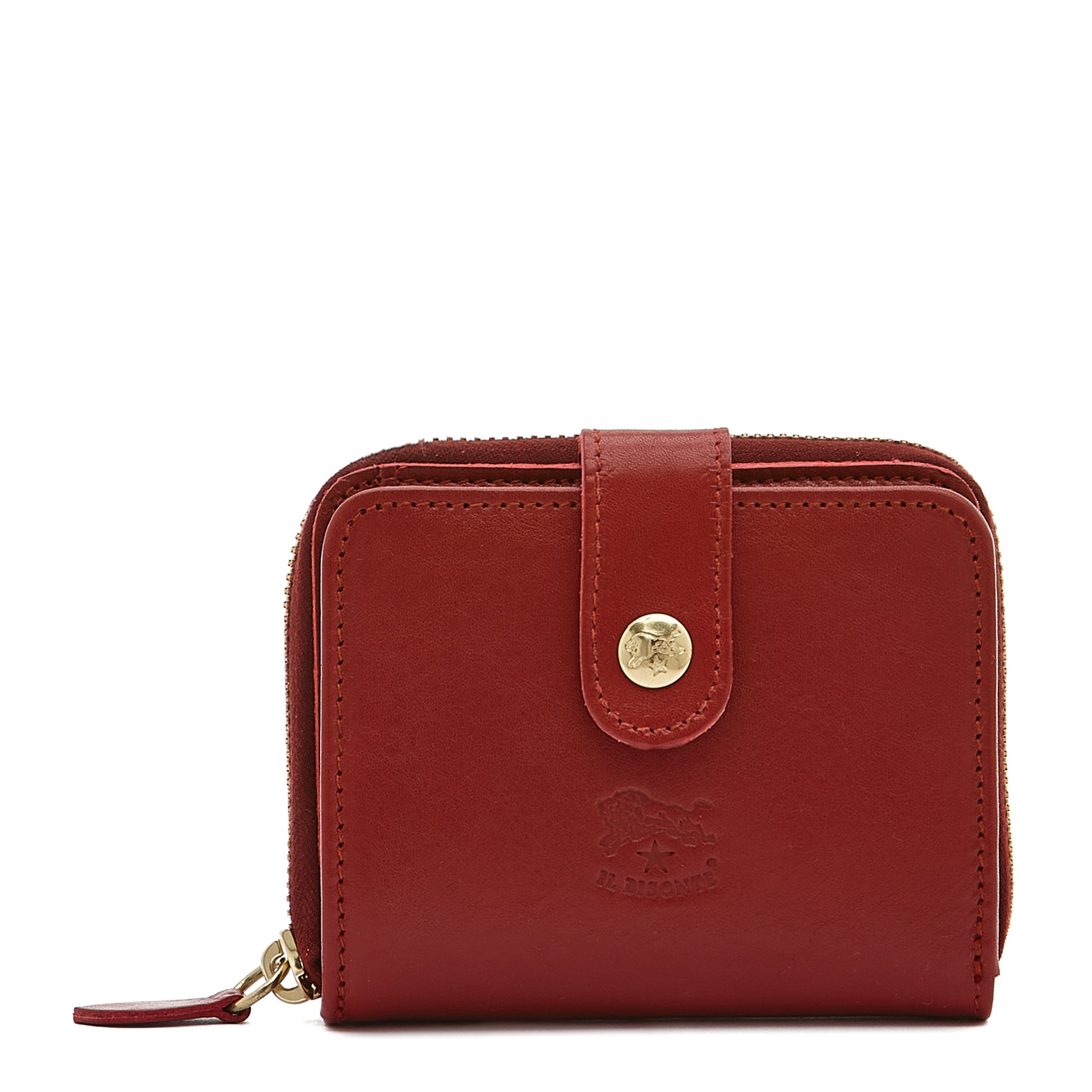Portafoglio da donna in pelle colore rosso