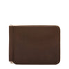 Portefeuille pour homme en cuir vintage couleur cafè