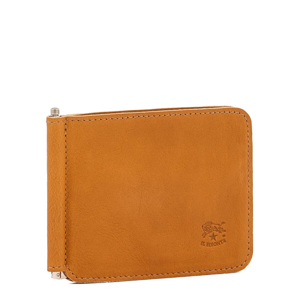 Portefeuille pour homme en cuir vintage couleur naturel