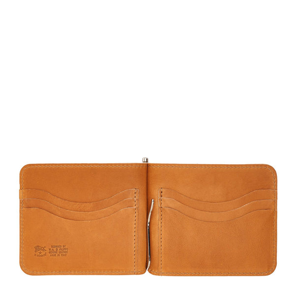 Portefeuille pour homme en cuir vintage couleur naturel