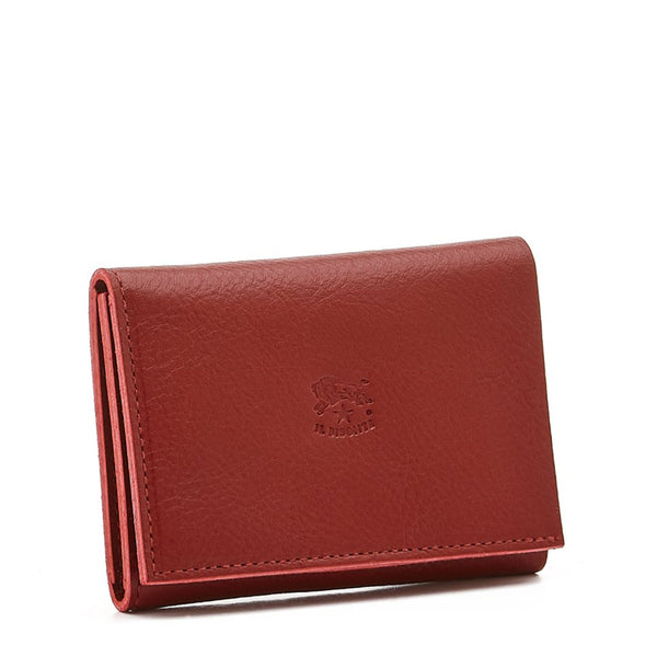 Women's wallet in leather color red