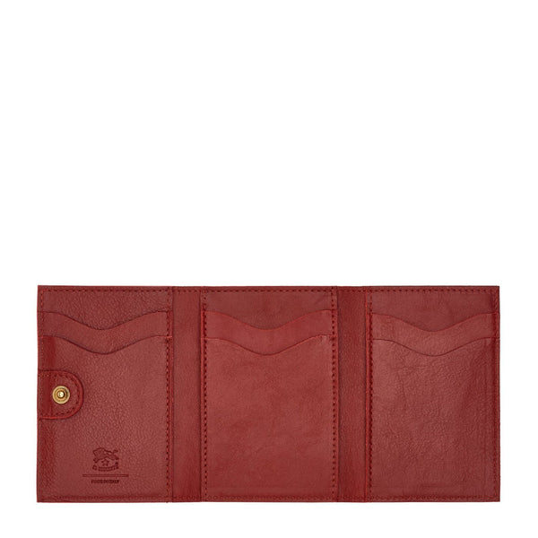 Women's wallet in leather color red
