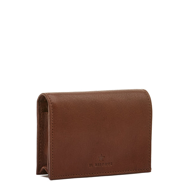 Oliveta | Women's small wallet in leather color arabica
