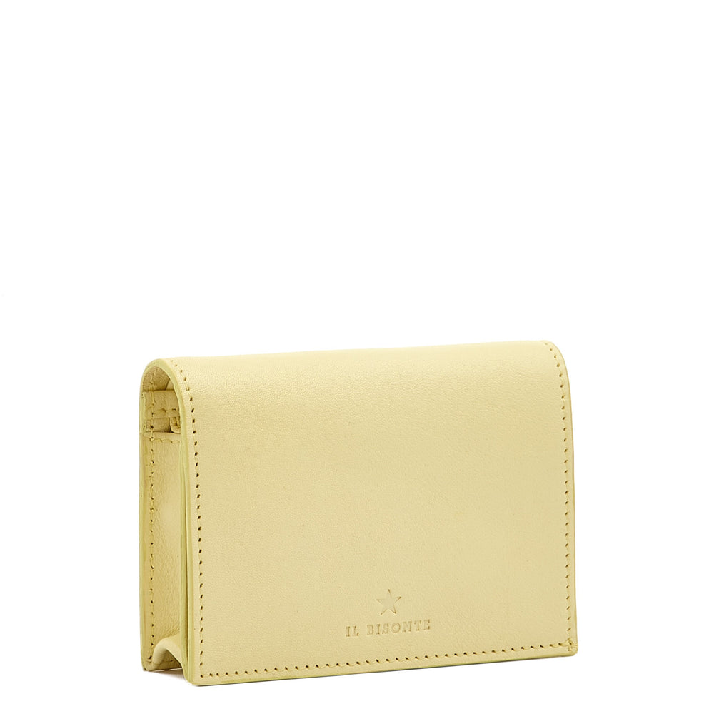 Oliveta | Women's small wallet in leather color mimosa