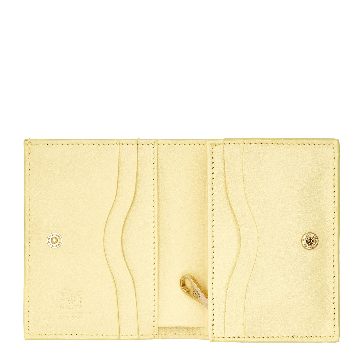 Oliveta | Women's small wallet in leather color mimosa