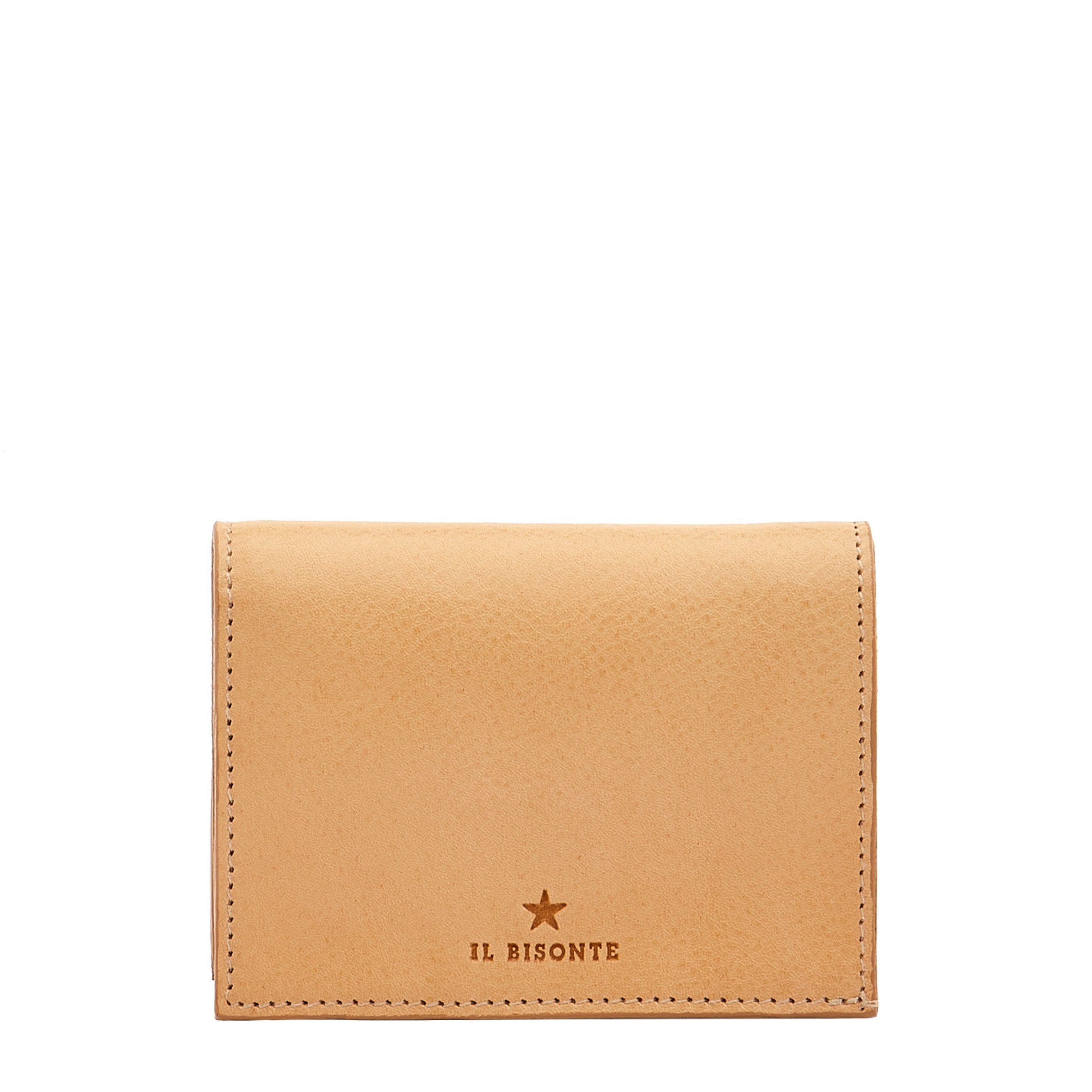 Oliveta | Women's small wallet in leather color natural