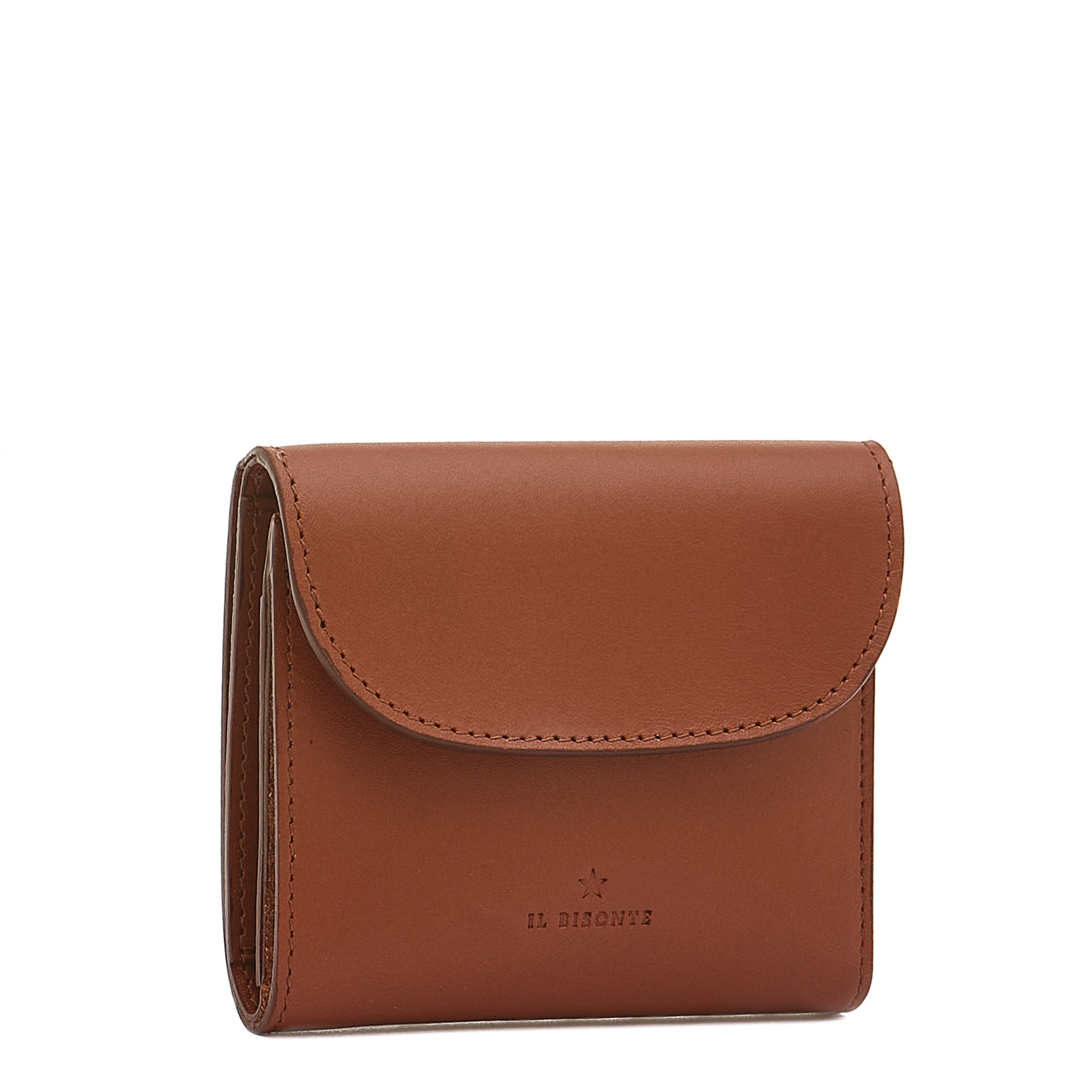 Maggio | Women's small wallet in leather color red ruggine