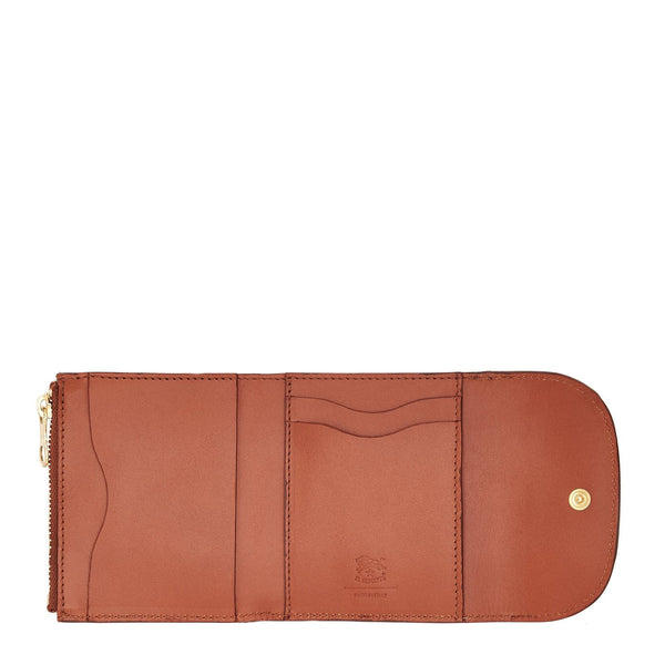 Maggio | Women's small wallet in leather color red ruggine