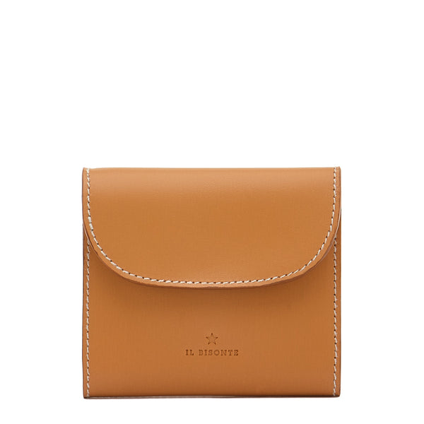 Maggio | Women's small wallet in leather color natural