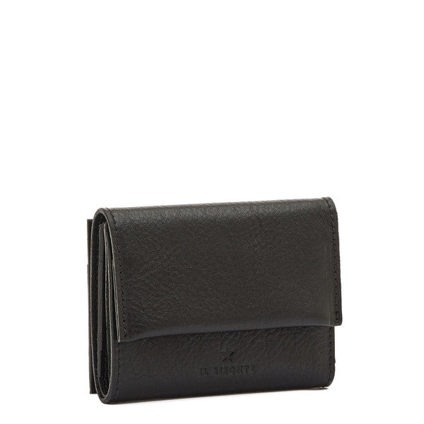 Anna | Women's small wallet in leather color black