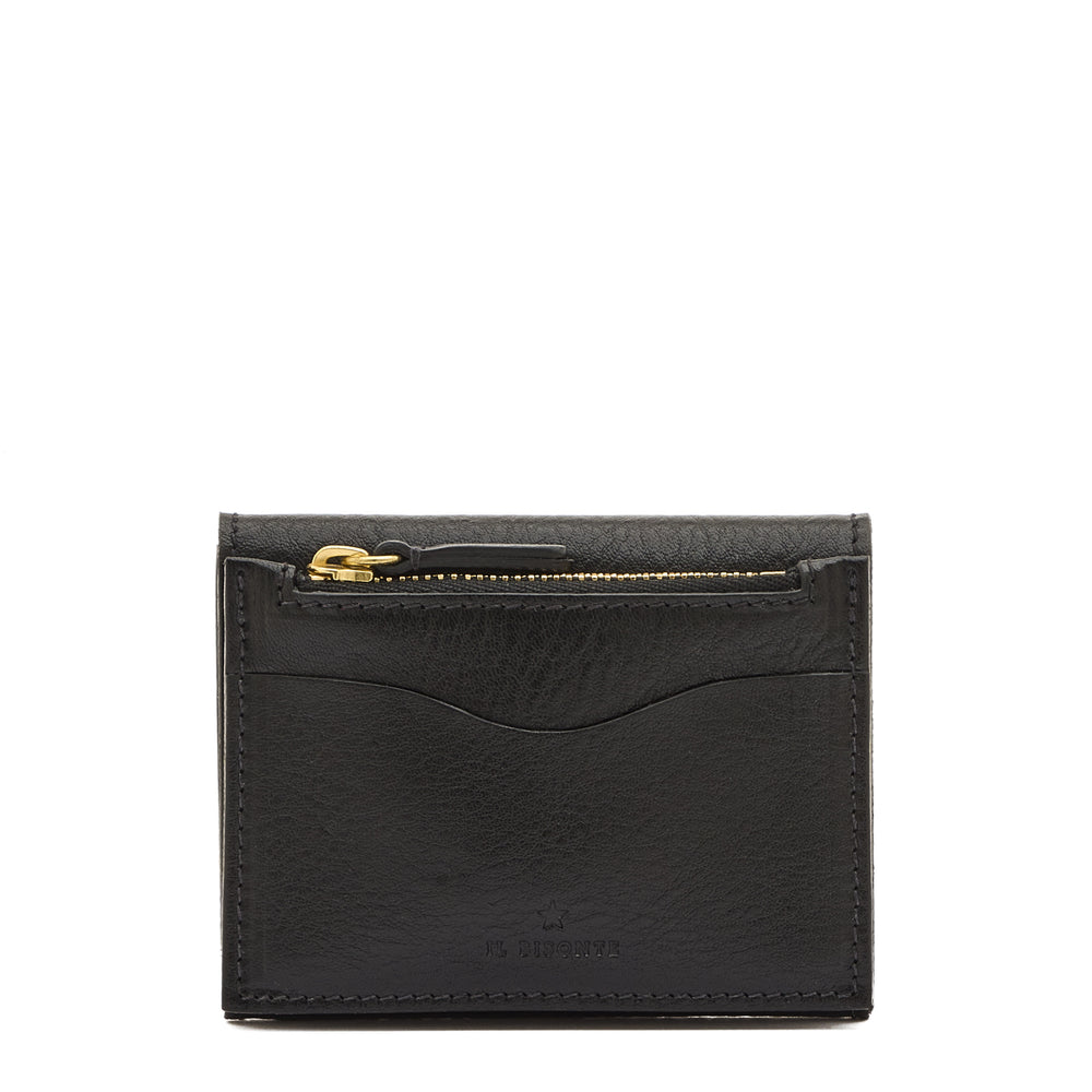 Anna | Women's small wallet in leather color black