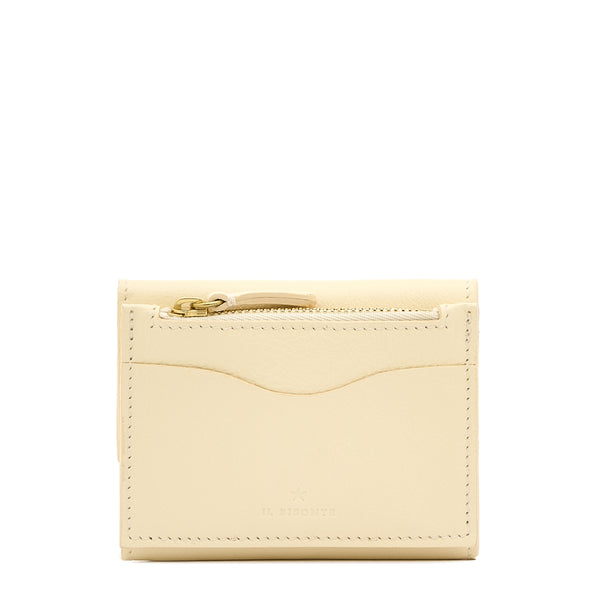 Anna | Women's small wallet in leather color milk